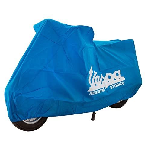 610074M OEM Piaggio Vespa Accessory Indoor Scooter Cover for All Small Frame Vintage and Modern Vespa and Piaggio | Dust Proof Only 20403000(Light Blue) - Scooter_Parts1982