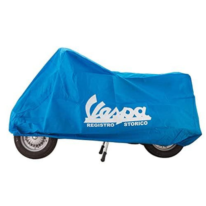 610074M OEM Piaggio Vespa Accessory Indoor Scooter Cover for All Small Frame Vintage and Modern Vespa and Piaggio | Dust Proof Only 20403000(Light Blue) - Scooter_Parts1982