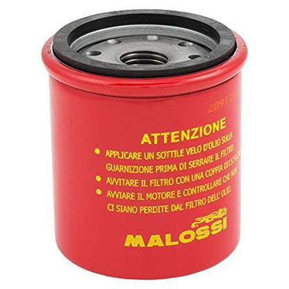 82635R Malossi High Performance Oil Filter for Most Modern Vespa Scooters 150cc-300cc | Will Fit All 150cc Vespa 946 RED Primavera Sprint LX LXV S ET4 | OEM# 483727 AP8580128 Part# 0313382 - Scooter_Parts1982
